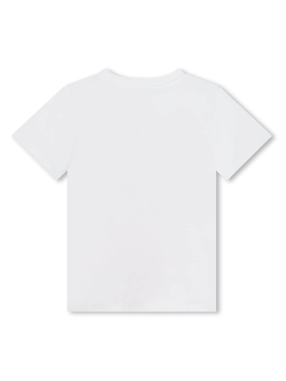 Shop Kenzo Logo-print Organic Cotton T-shirt In White