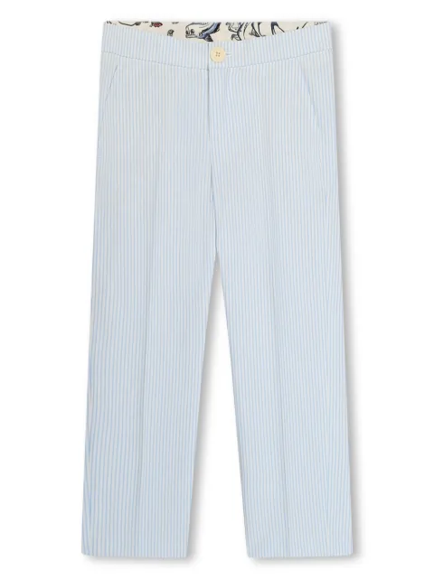 Kenzo Kids pantalones rectos con rayas estampadas