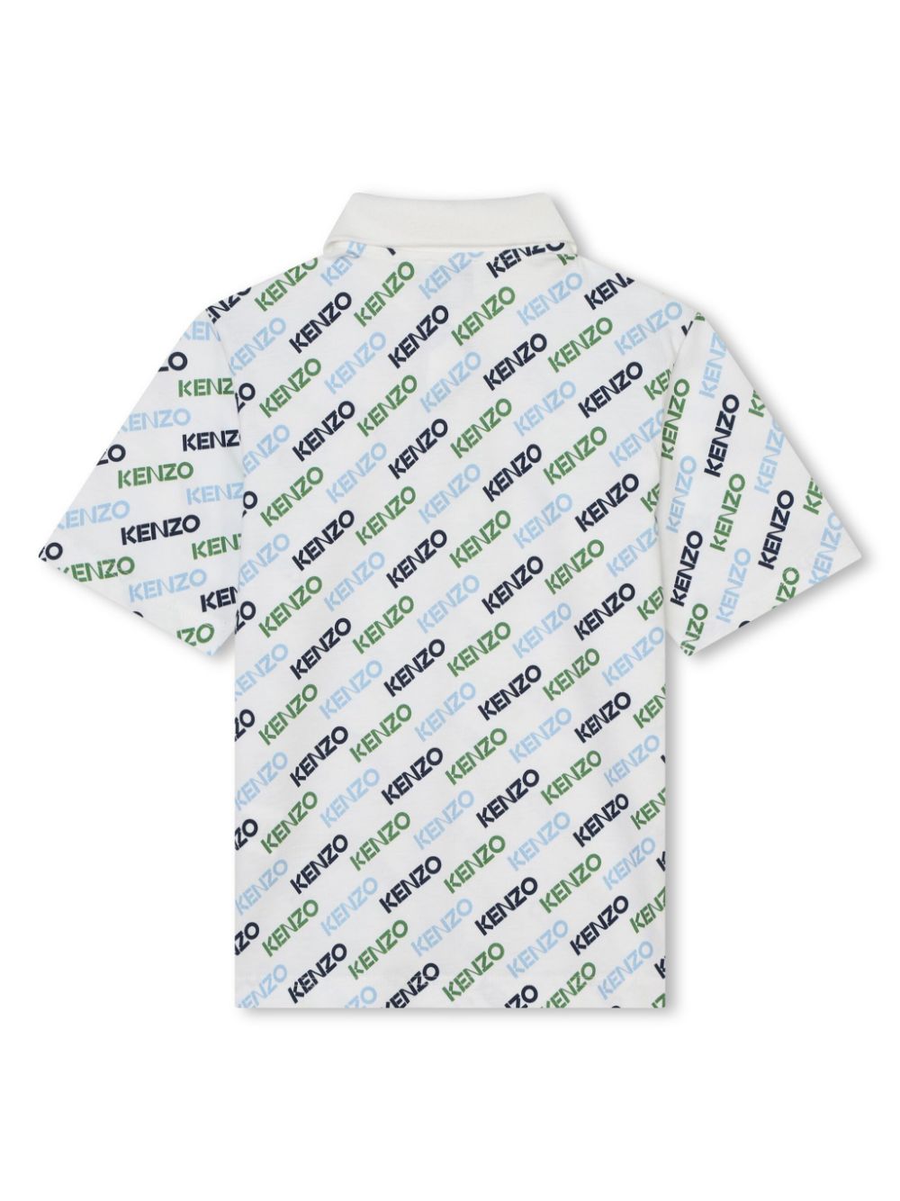 Kenzo Kids Poloshirt met logoprint - Wit