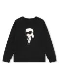Karl Lagerfeld Kids Ikon crewneck sweatshirt - Black