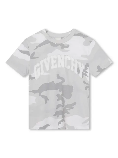 Givenchy Kids Camiseta camuflada com logo