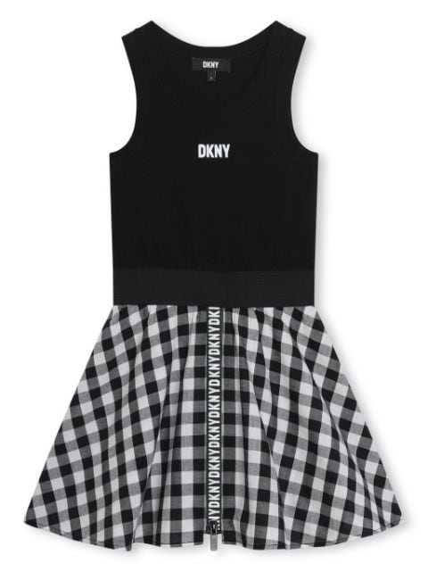 Dkny Kids logo-print cotton dress