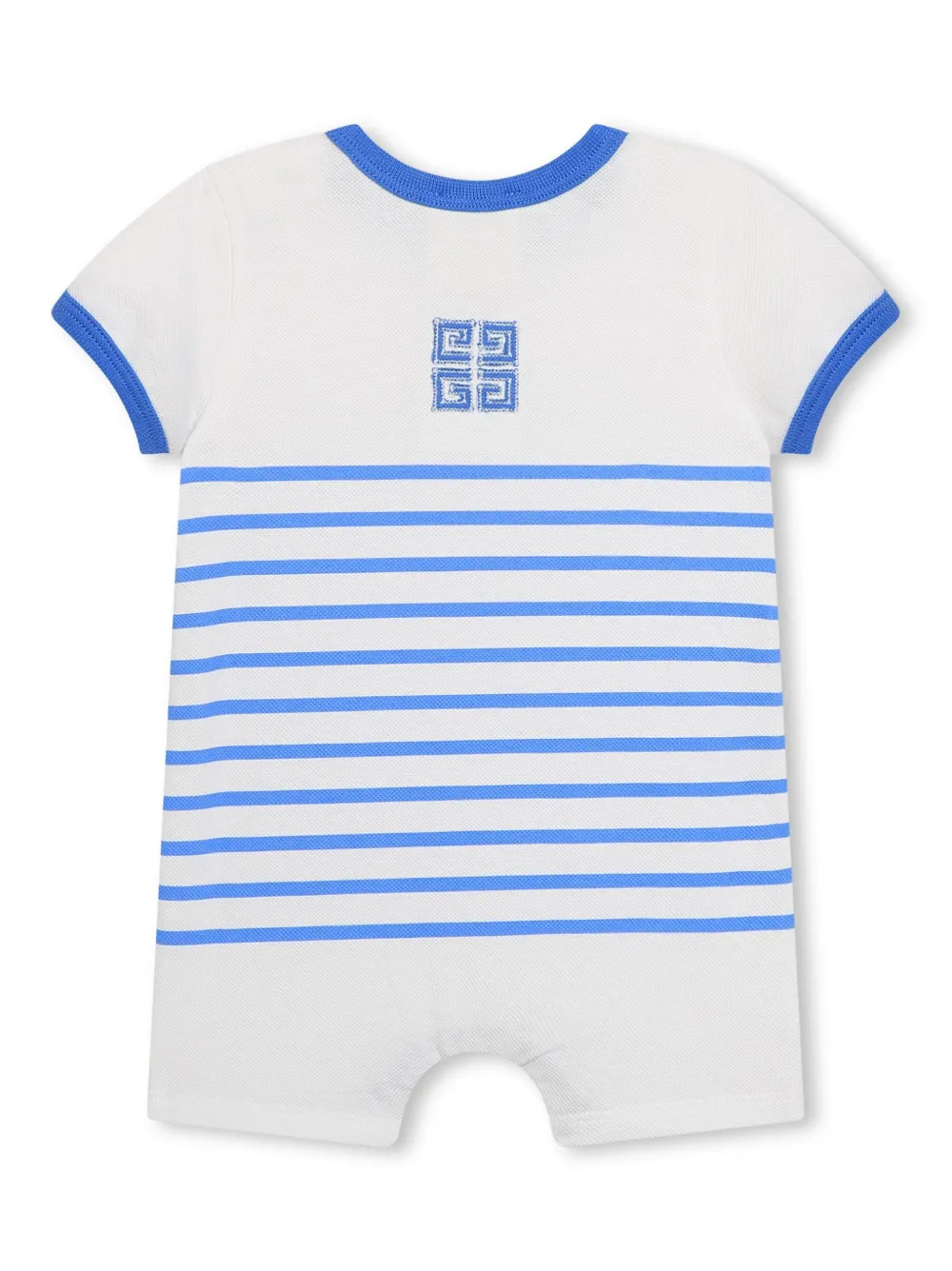Givenchy Logo-embroidered Cotton Pajamas (set Of Two) In Blue