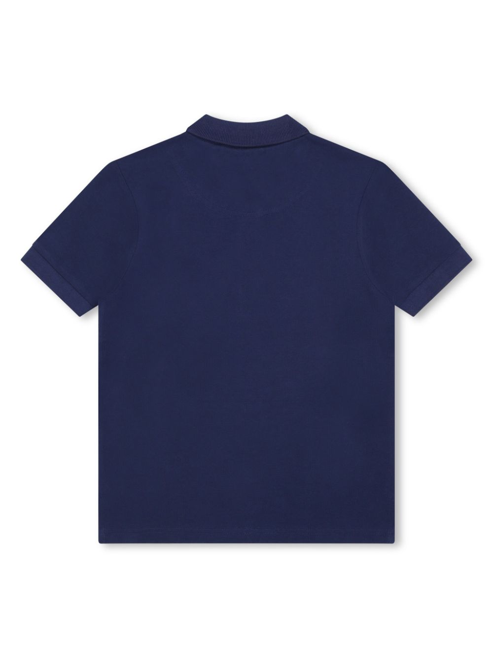 Shop Hugo Logo-print Piqué Polo Shirt In Blue