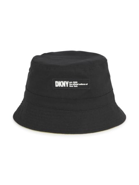 Dkny Kids reversible cotton bucket hat
