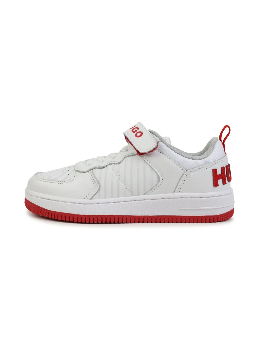 HUGO KIDS Sneakers met logo-reliëf Wit