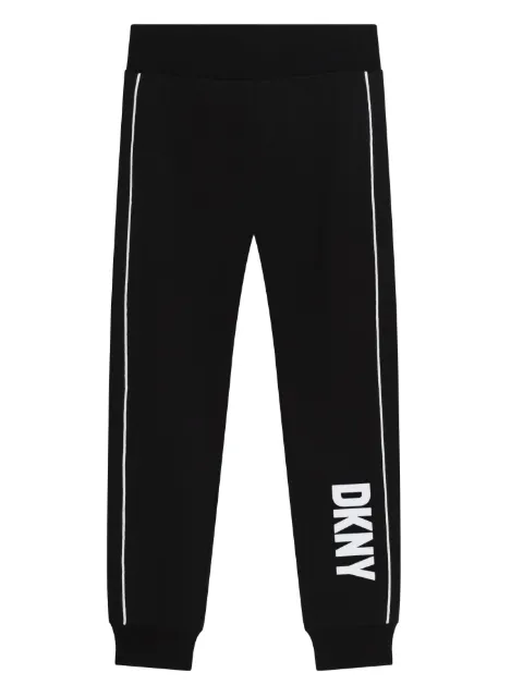 Dkny Kids pants con pretina elástica y logo estampado