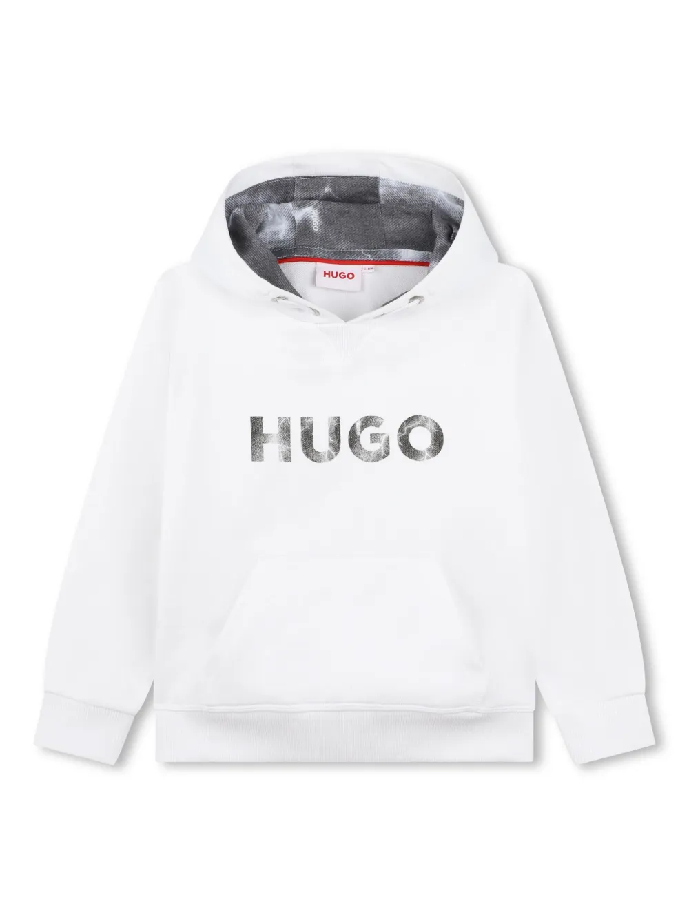 HUGO KIDS Hoodie met logoprint Wit