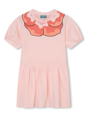 Kenzo Kids logo-print Dress | Pink | FARFETCH