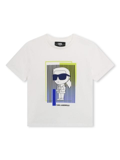 Karl Lagerfeld Kids Ikonik organic cotton T-shirt
