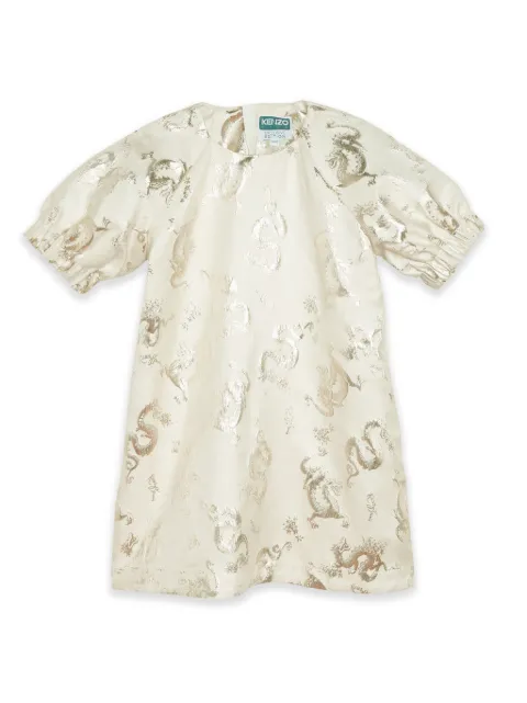 Kenzo Kids robe en jacquard à motif graphique