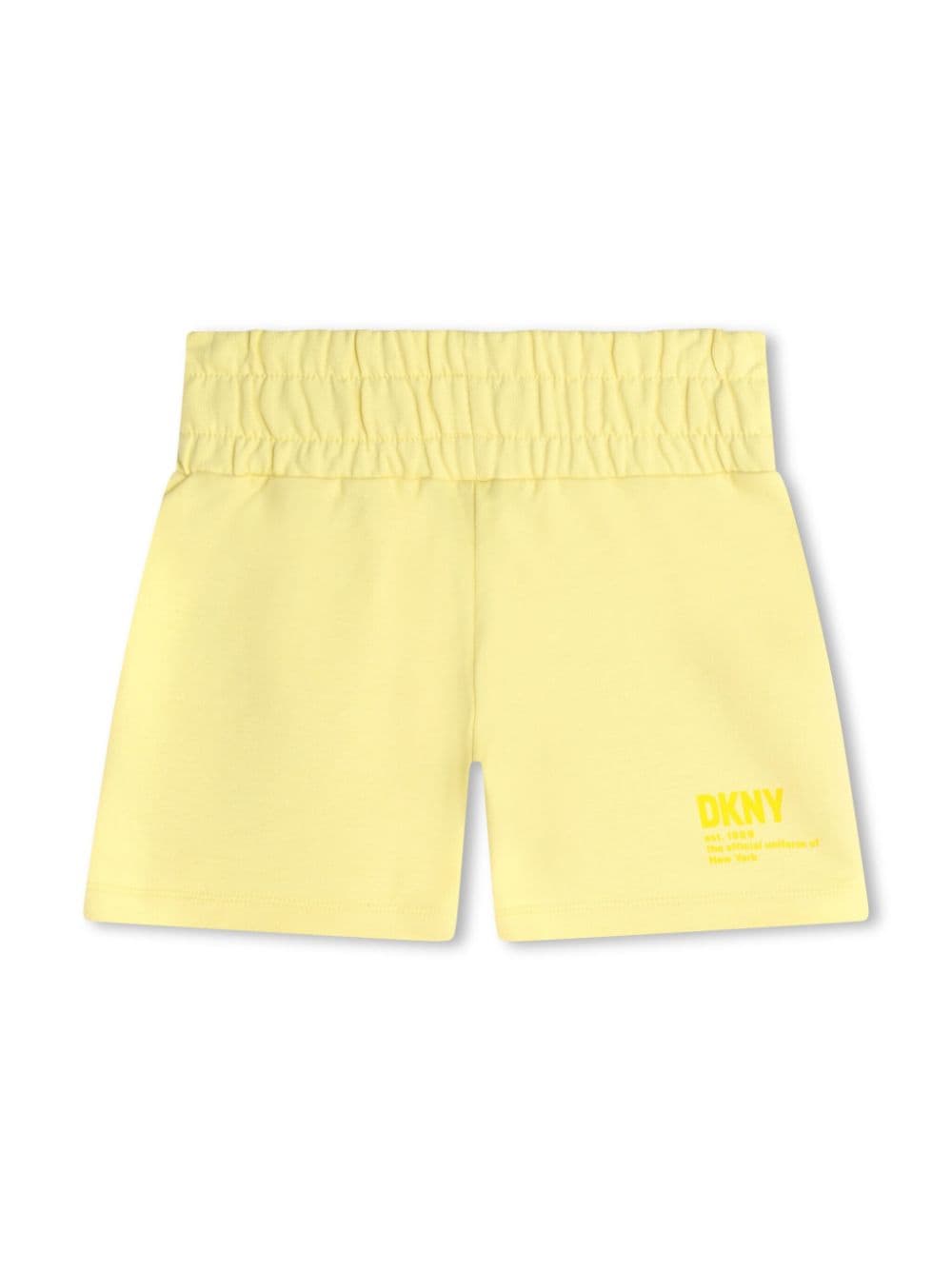 Dkny Kids Katoenen shorts met logoprint Geel