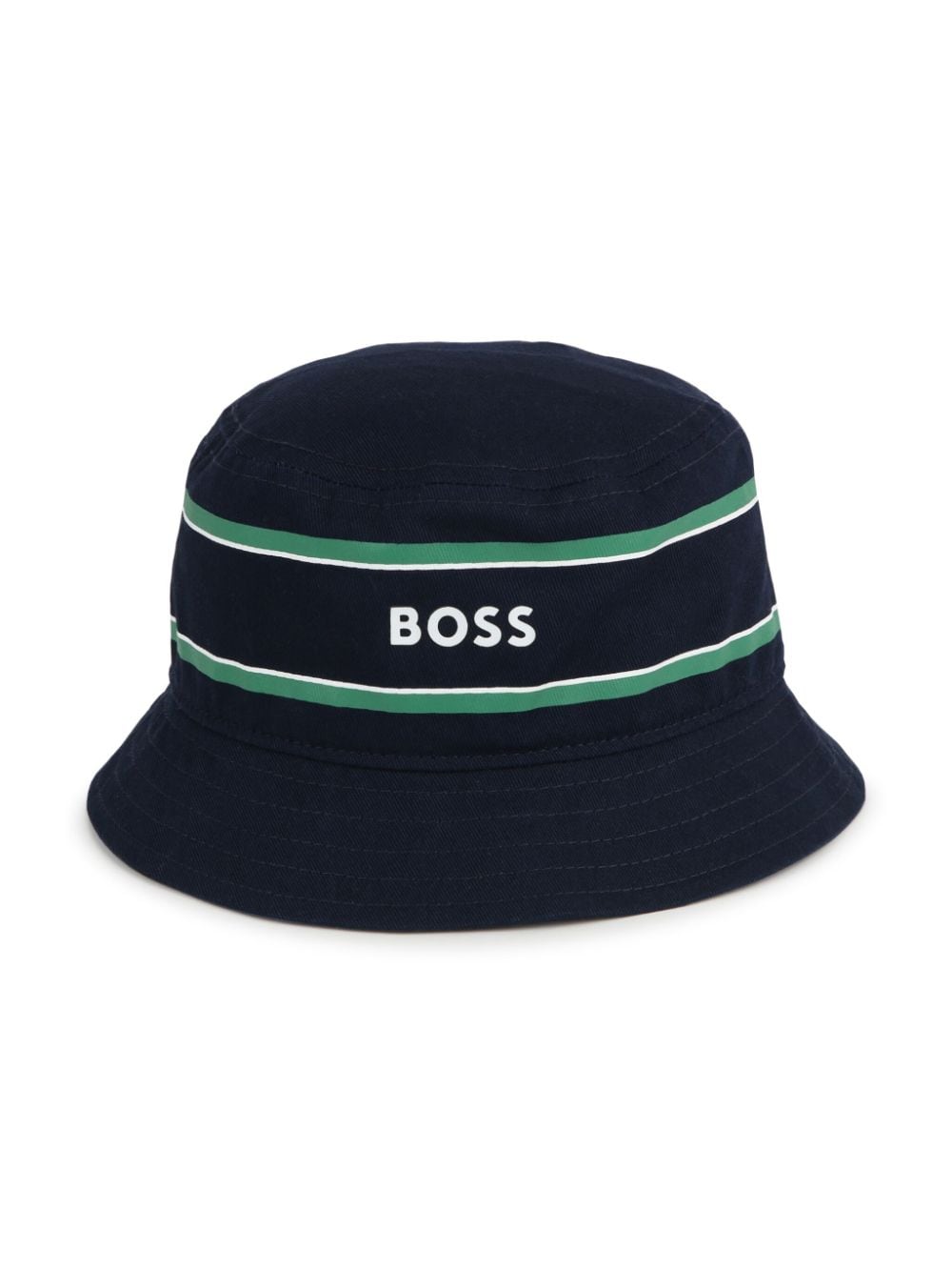 BOSS Kidswear Vissershoed met logoprint Blauw