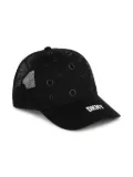 Dkny Kids logo-print eyelet-embellished cotton cap - Black