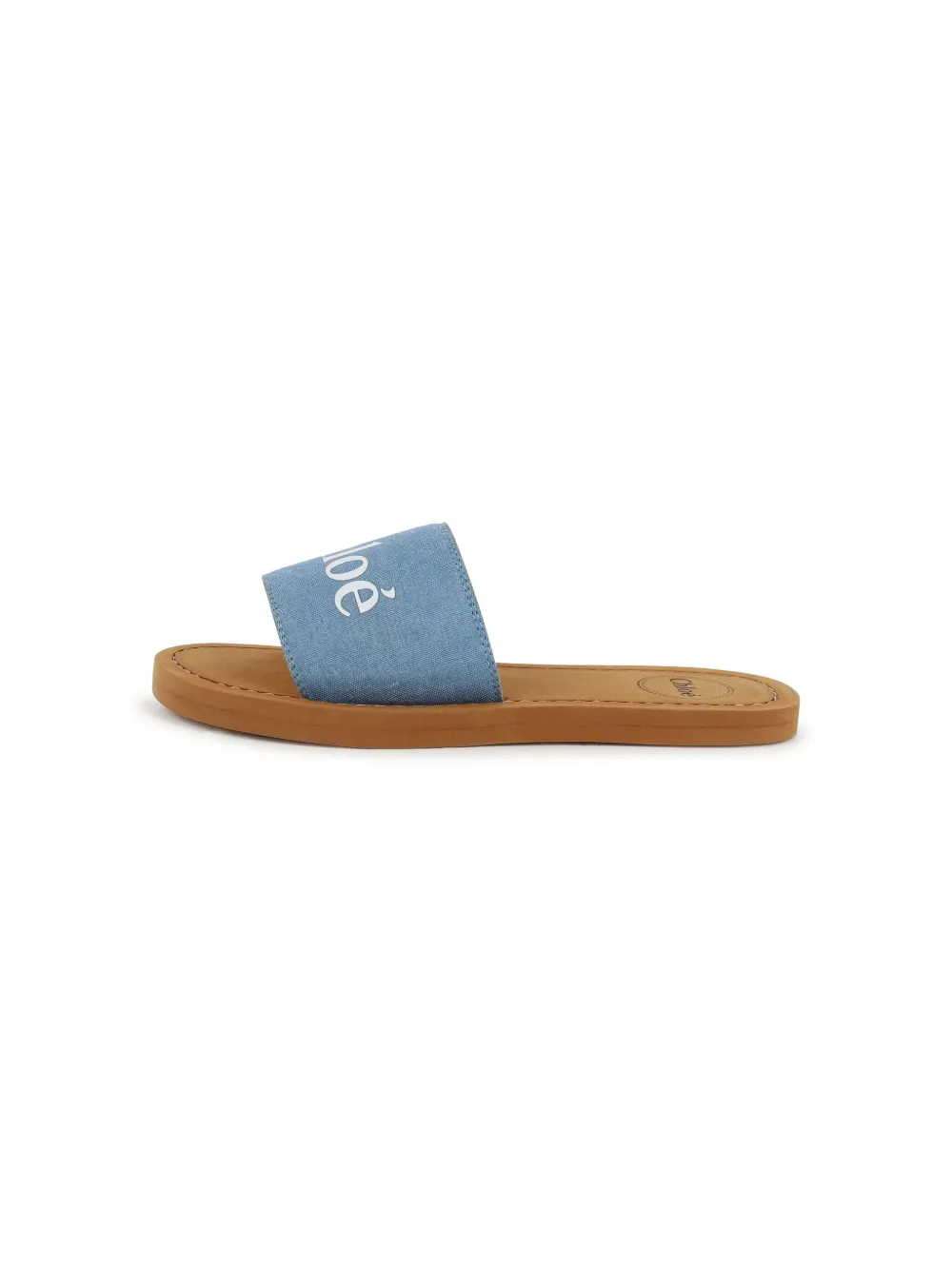 Chloé Kids Sandali slides Aqua con stampa | Image 6