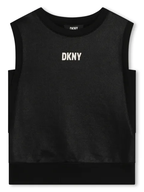 Dkny Kids logo-print tank top