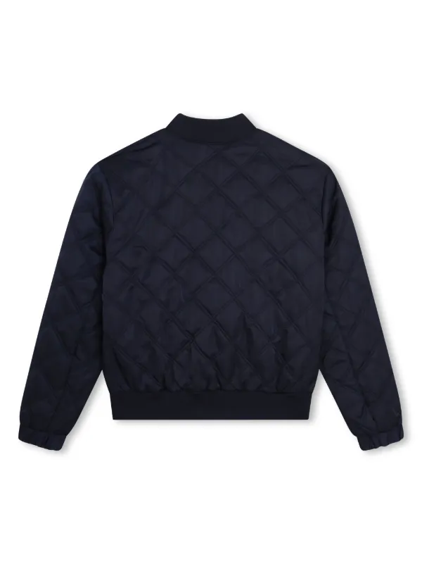 BOSS Kidswear Quilted Bomber Jacket Blue FARFETCH BH