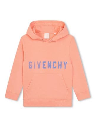 Givenchy Kids logo print Drawstring Hoodie Farfetch