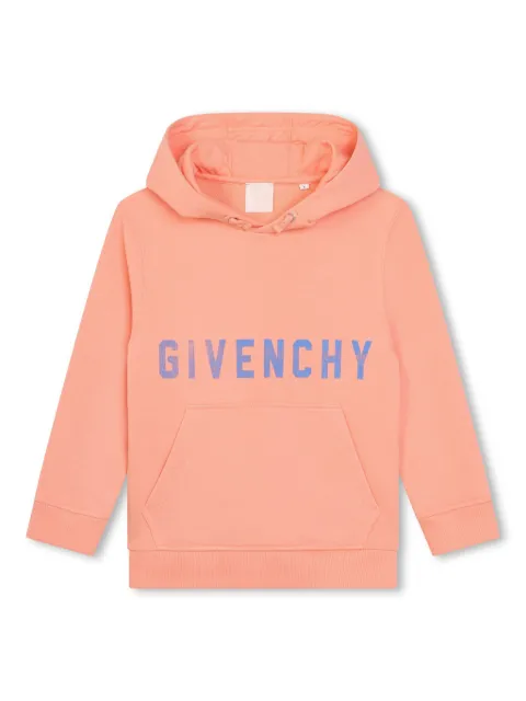 Givenchy Kids hoodie con logo estampado y cordones