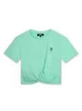 Dkny Kids logo-print organic cotton T-shirt - Green