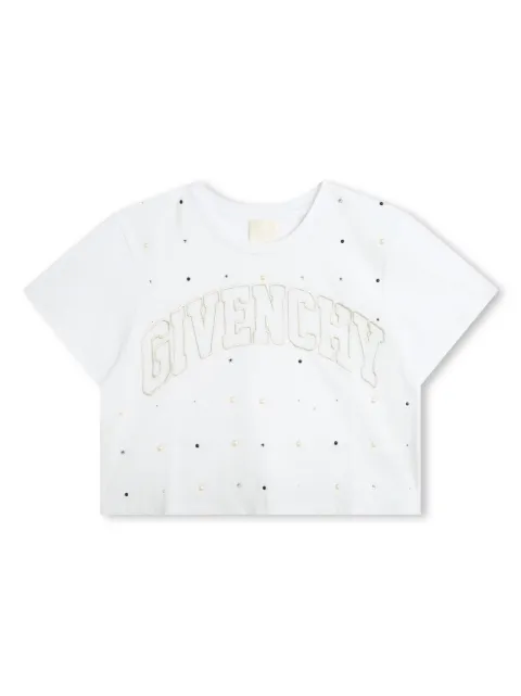 Givenchy Kids logo-embroidered cotton T-shirt