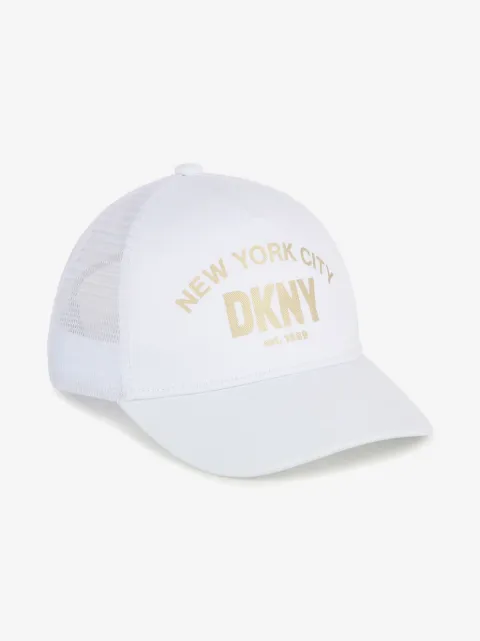 Dkny Kids foil logo-print cotton cap