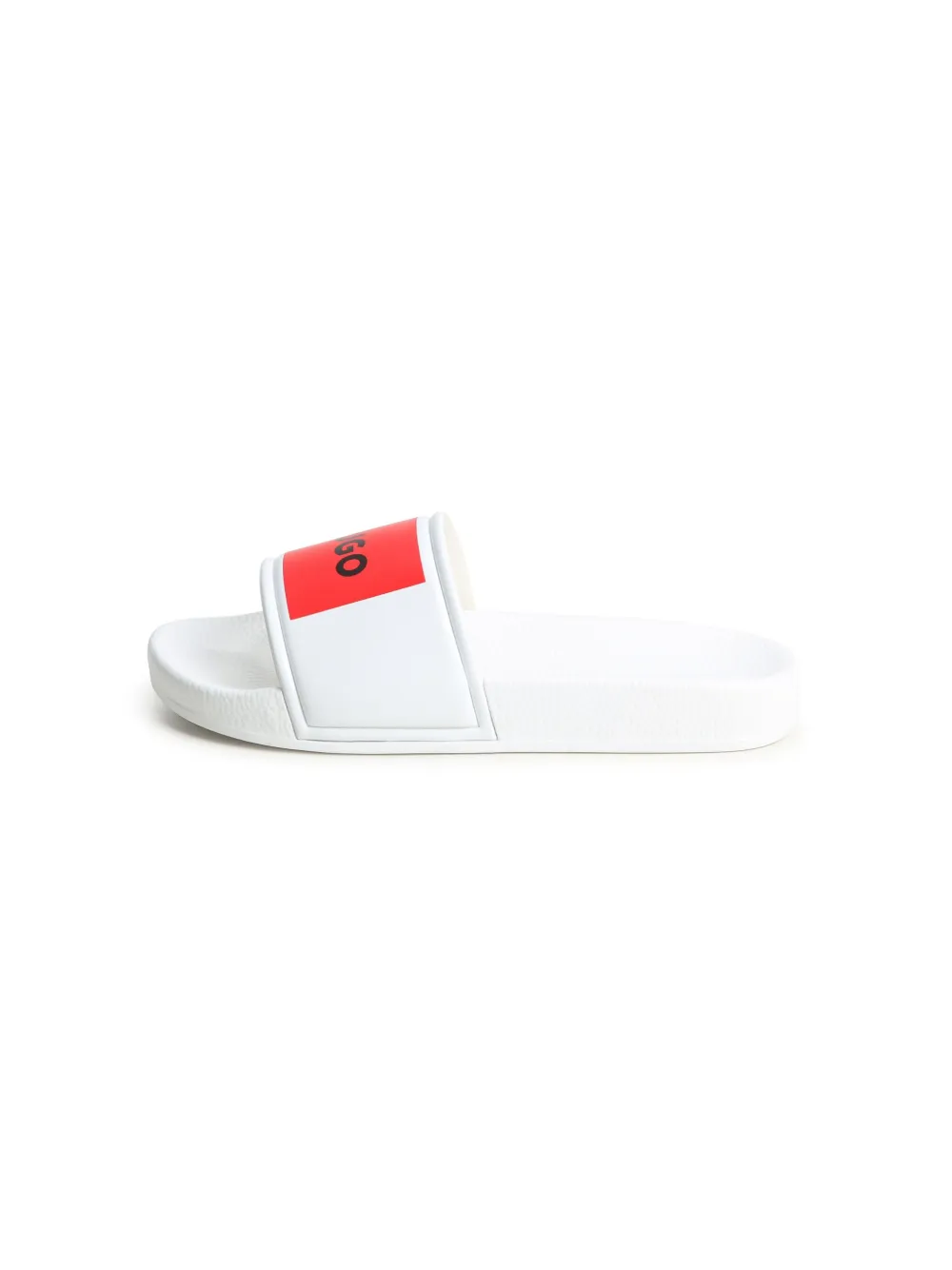 Hugo Boss Aqua Logo-print Slides In 白色
