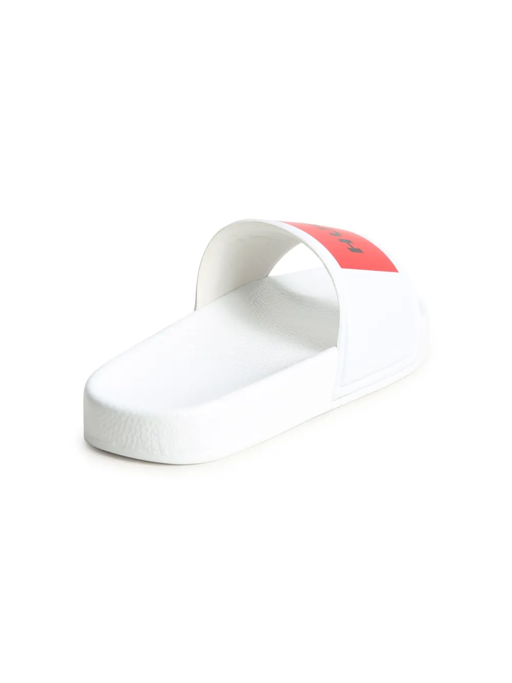 Hugo Boss Aqua Logo-print Slides In 白色