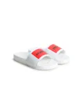 HUGO KIDS Aqua logo-print slides - White