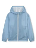 Dkny Kids hooded packable windbreaker jacket - Blue