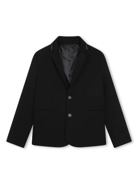 Givenchy Kids logo-trim single-breasted blazer