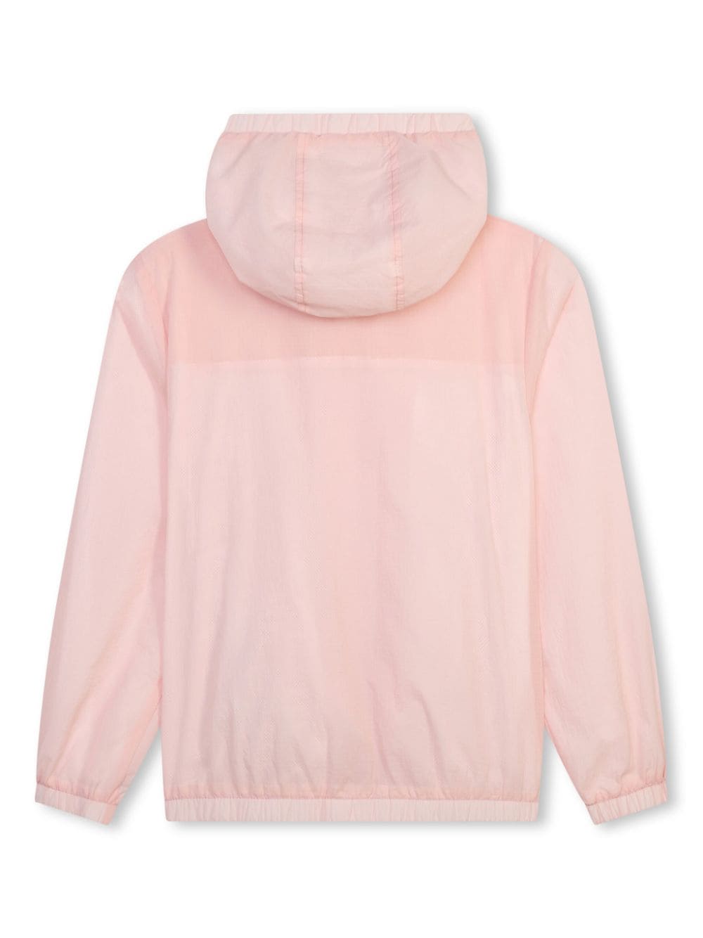 Shop Dkny Logo-appliqué Hooded Jacket In Pink