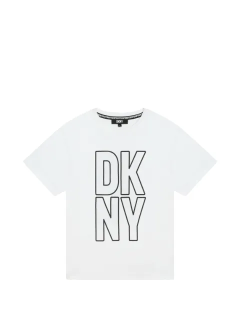Dkny Kids playera con logo estampado