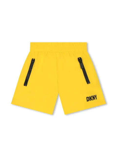 Dkny Kids logo-print elasticated-waist swim shorts