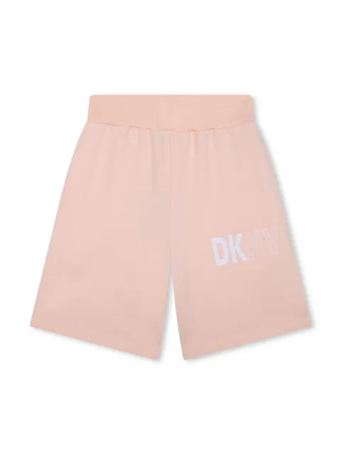 Dkny Kids logo-print cotton track shorts