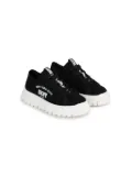 Dkny Kids logo-print canvas sneakers - Black