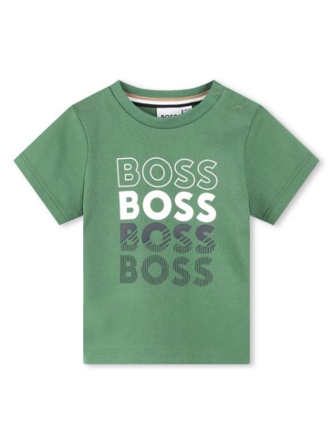BOSS Kidswear Katoenen T-shirt met logoprint