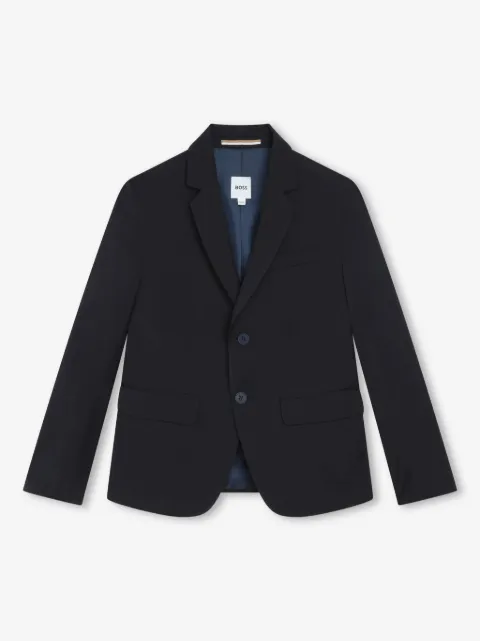 BOSS Kidswear blazer à revers crantés