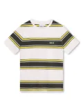 BOSS Kidswear stripe-print logo-print T-shirt - White