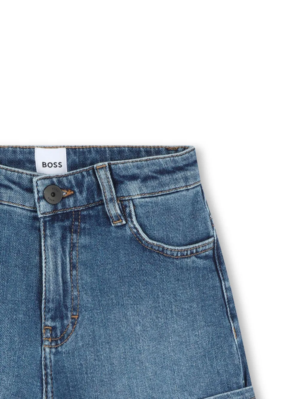 BOSS Kidswear Spijkershorts Blauw