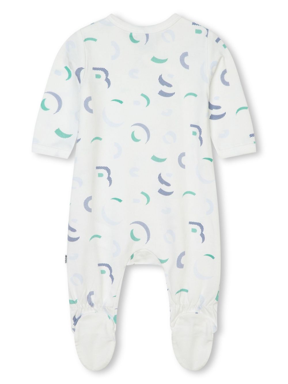 BOSS Kidswear Pyjama van biologisch katoen met logoprint Wit