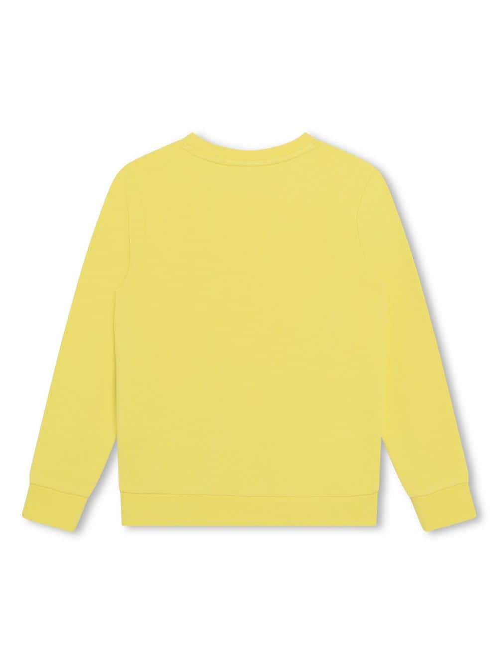 Shop Bosswear Logo-print Cotton-blend Sweatshirt In Yellow