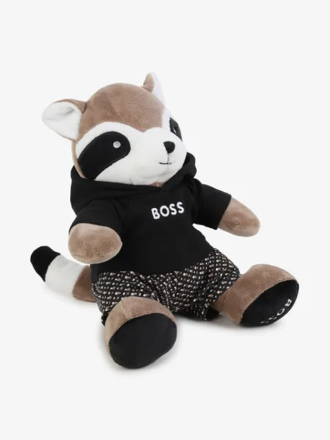 BOSS Kidswear Red Panda logo-embroidered soft toy