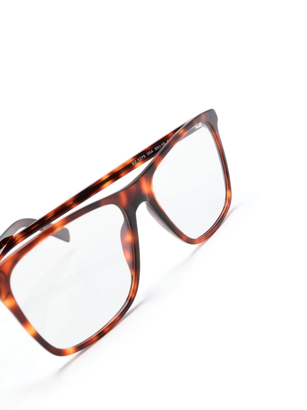 Zegna Bril met rechthoekig montuur Bruin