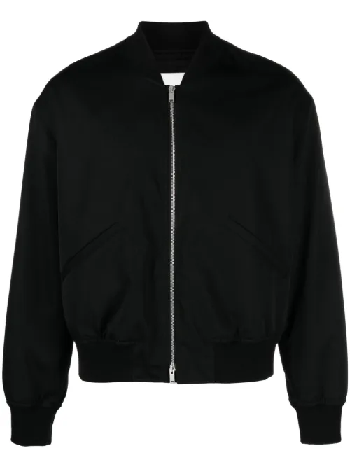 Veste bomber en laine à fermeture zippée - Jil Sander - Modalova
