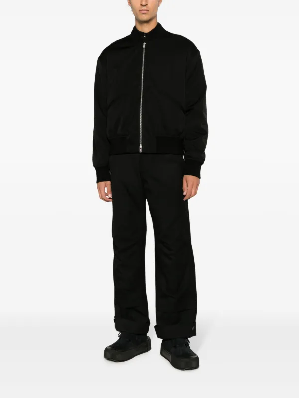 Jil Sander ウールボンバージャケット | ブラック | FARFETCH JP