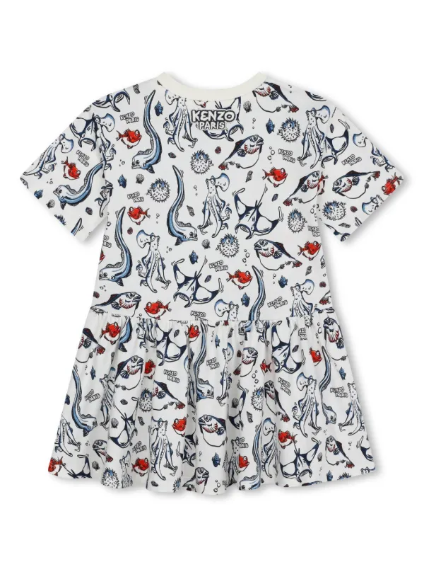 kenzo kids casual dresses for girls Kenzo Kids - Fleece Dress - Quiet Green - Girl