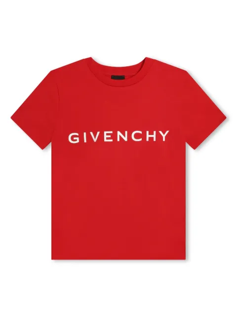 Givenchy Kids playera con logo estampado