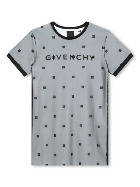 Givenchy Kids logo mesh T-shirt dress