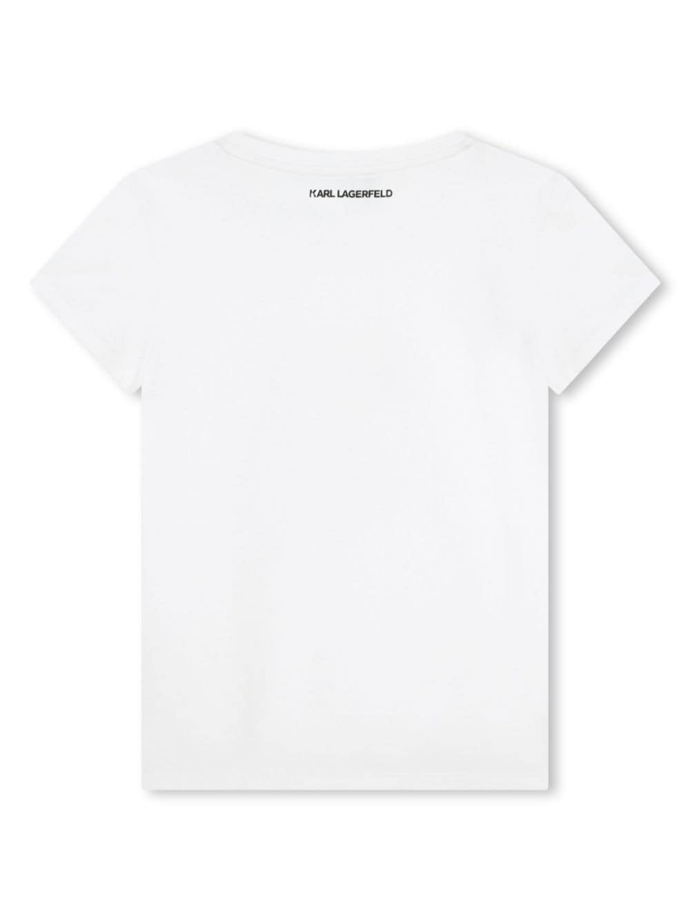 Karl Lagerfeld Kids K/Ikonik T-shirt - Wit